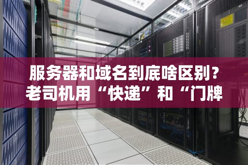 服务器和域名到底啥区别？老司机用“快递”和“门牌号”给你讲明白！