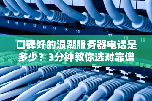 口碑好的浪潮服务器电话是多少？3分钟教你选对靠谱客服！