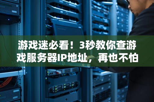 游戏迷必看！3秒教你查游戏服务器IP地址，再也不怕延迟高啦~