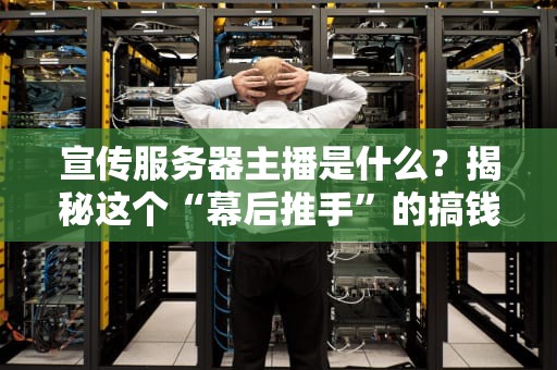 宣传服务器主播是什么？揭秘这个“幕后推手”的搞钱日常！