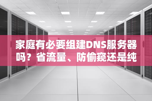 家庭有必要组建DNS服务器吗？省流量、防偷窥还是纯折腾？技术宅实测真相！