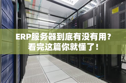 ERP服务器到底有没有用？看完这篇你就懂了！