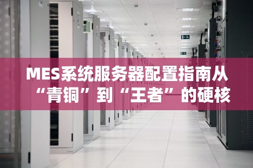 MES系统服务器配置指南从“青铜”到“王者”的硬核攻略