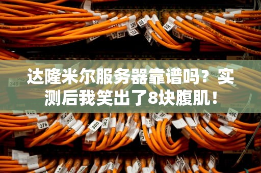 达隆米尔服务器靠谱吗？实测后我笑出了8块腹肌！