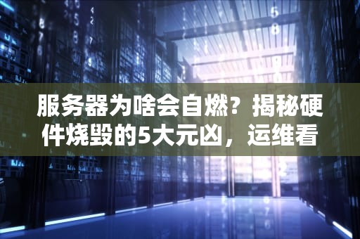 服务器为啥会自燃？揭秘硬件烧毁的5大元凶，运维看了直呼内行！
