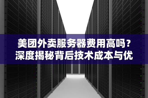 美团外卖服务器费用高吗？深度揭秘背后技术成本与优化方案