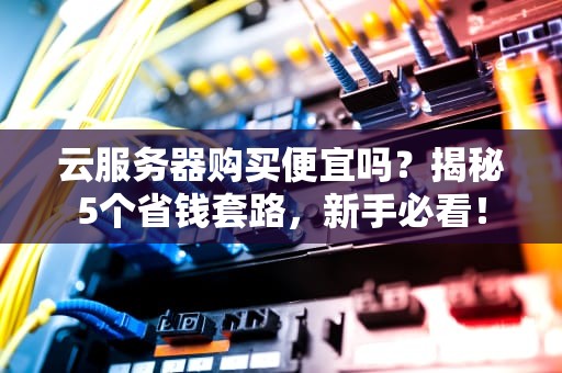 云服务器购买便宜吗？揭秘5个省钱套路，新手必看！