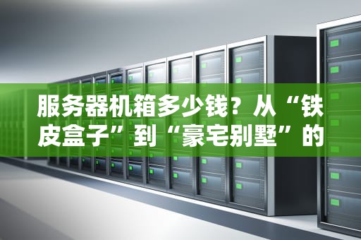 服务器机箱多少钱？从“铁皮盒子”到“豪宅别墅”的选购指南！