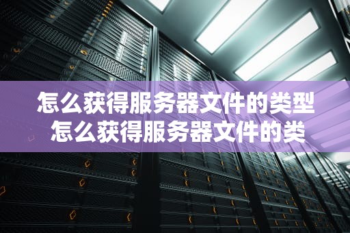 怎么获得服务器文件的类型 怎么获得服务器文件的类型和内容