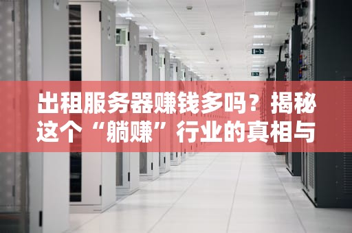 出租服务器赚钱多吗？揭秘这个“躺赚”行业的真相与套路！