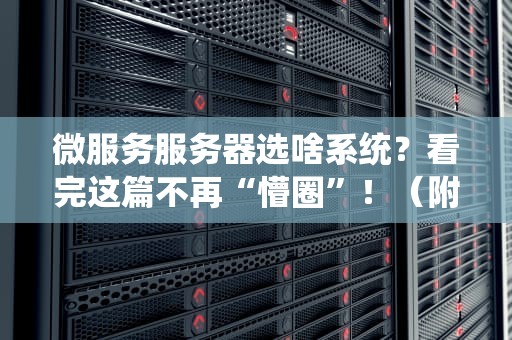 微服务服务器选啥系统？看完这篇不再“懵圈”！（附实战对比）
