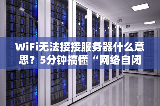 WiFi无法接接服务器什么意思？5分钟搞懂“网络自闭症”的真相！