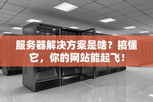 服务器解决方案是啥？搞懂它，你的网站能起飞！