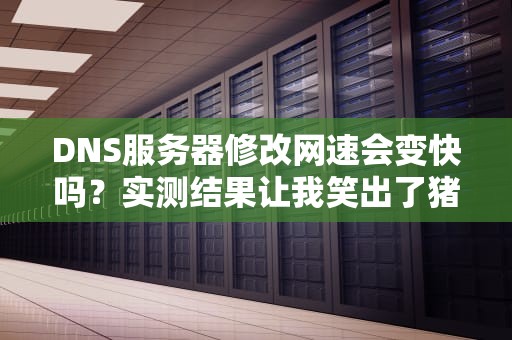 DNS服务器修改网速会变快吗？实测结果让我笑出了猪叫！