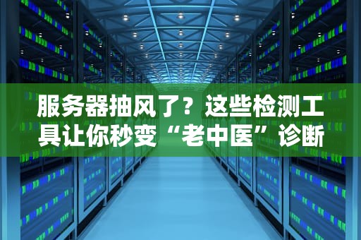 服务器抽风了？这些检测工具让你秒变“老中医”诊断！