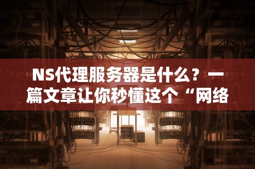 NS代理服务器是什么？一篇文章让你秒懂这个“网络隐身衣”！