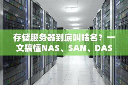 存储服务器到底叫啥名？一文搞懂NAS、SAN、DAS这些字母汤！