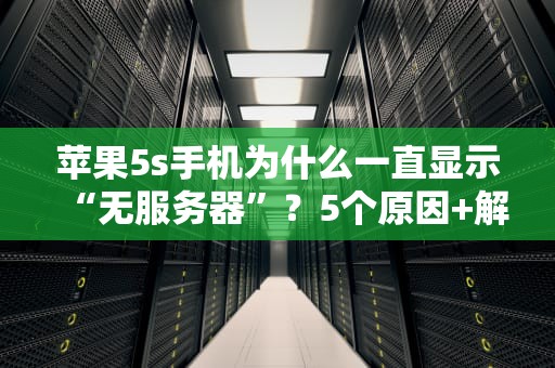 苹果5s手机为什么一直显示“无服务器”？5个原因+解决方案大揭秘！