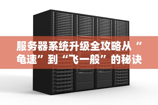 服务器系统升级全攻略从“龟速”到“飞一般”的秘诀！