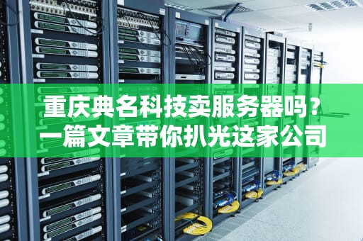 重庆典名科技卖服务器吗？一篇文章带你扒光这家公司的“老底”！