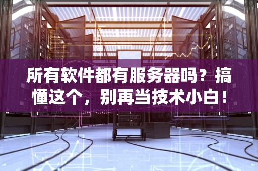 所有软件都有服务器吗？搞懂这个，别再当技术小白！