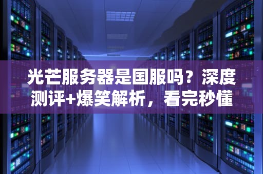 光芒服务器是国服吗？深度测评+爆笑解析，看完秒懂！