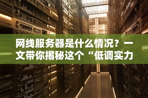 网线服务器是什么情况？一文带你揭秘这个“低调实力派”