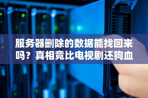 服务器删除的数据能找回来吗？真相竟比电视剧还狗血！