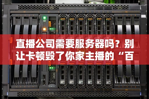 直播公司需要服务器吗？别让卡顿毁了你家主播的“百万梦”！