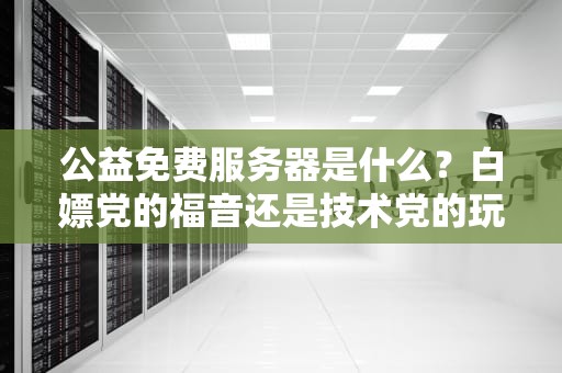 公益免费服务器是什么？白嫖党的福音还是技术党的玩具？