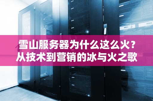 雪山服务器为什么这么火？从技术到营销的冰与火之歌