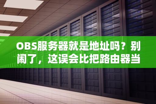 OBS服务器就是地址吗？别闹了，这误会比把路由器当咖啡机还离谱！