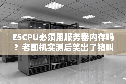 E5CPU必须用服务器内存吗？老司机实测后笑出了猪叫！