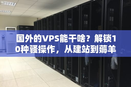 国外的VPS能干啥？解锁10种骚操作，从建站到薅羊毛全攻略！