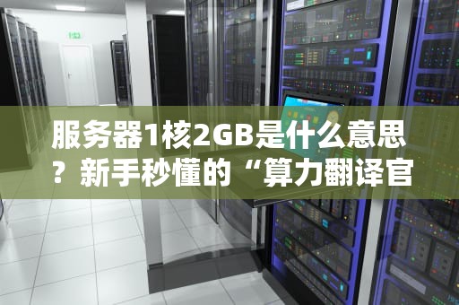 服务器1核2GB是什么意思？新手秒懂的“算力翻译官”来了！