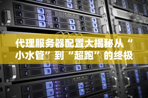 代理服务器配置大揭秘从“小水管”到“超跑”的终极指南！