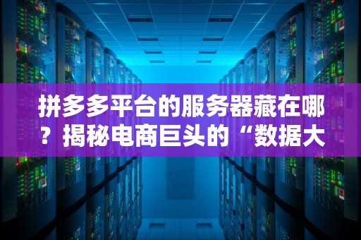 拼多多平台的服务器藏在哪？揭秘电商巨头的“数据大本营”