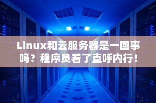 Linux和云服务器是一回事吗？程序员看了直呼内行！