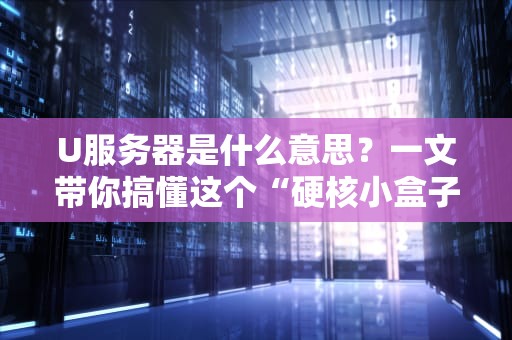 U服务器是什么意思？一文带你搞懂这个“硬核小盒子”的奥秘！