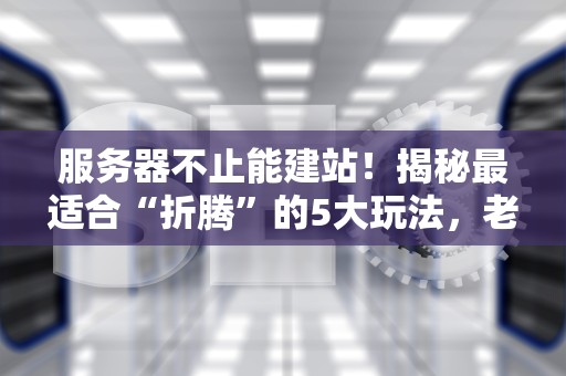 服务器不止能建站！揭秘最适合“折腾”的5大玩法，老司机都玩嗨了！