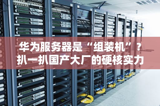 华为服务器是“组装机”？扒一扒国产大厂的硬核实力！