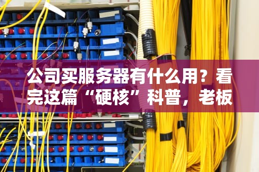 公司买服务器有什么用？看完这篇“硬核”科普，老板直呼内行！