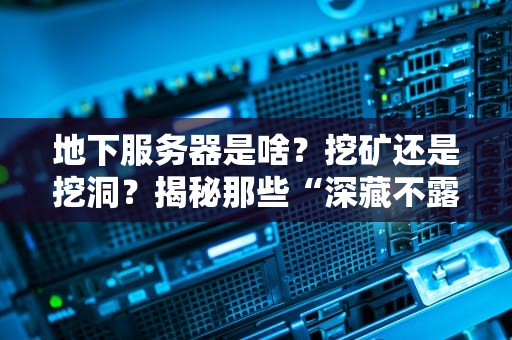 地下服务器是啥？挖矿还是挖洞？揭秘那些“深藏不露”的机房秘密！