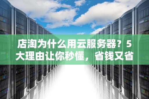 店淘为什么用云服务器？5大理由让你秒懂，省钱又省心！