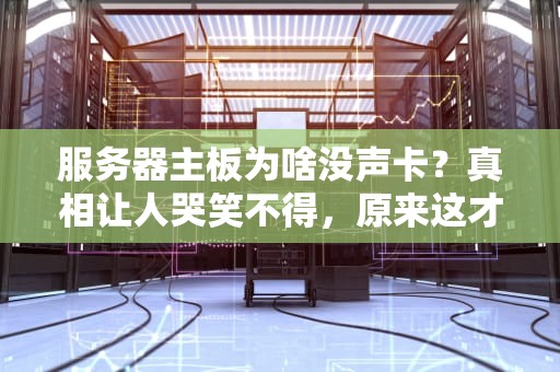 服务器主板为啥没声卡？真相让人哭笑不得，原来这才是专业操作！