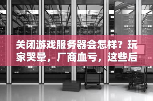 关闭游戏服务器会怎样？玩家哭晕，厂商血亏，这些后果你绝对想不到！