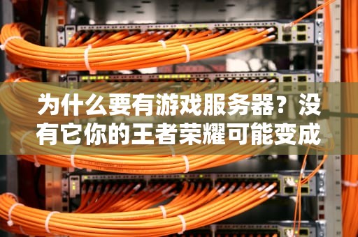 为什么要有游戏服务器？没有它你的王者荣耀可能变成亡者农药！