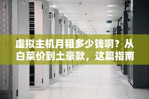 虚拟主机月租多少钱啊？从白菜价到土豪款，这篇指南帮你省下一个亿！