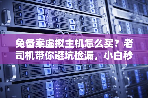 免备案虚拟主机怎么买？老司机带你避坑捡漏，小白秒变老鸟！