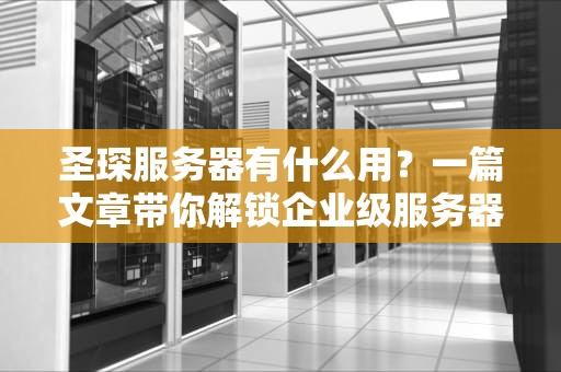 圣琛服务器有什么用？一篇文章带你解锁企业级服务器的“超能力”！